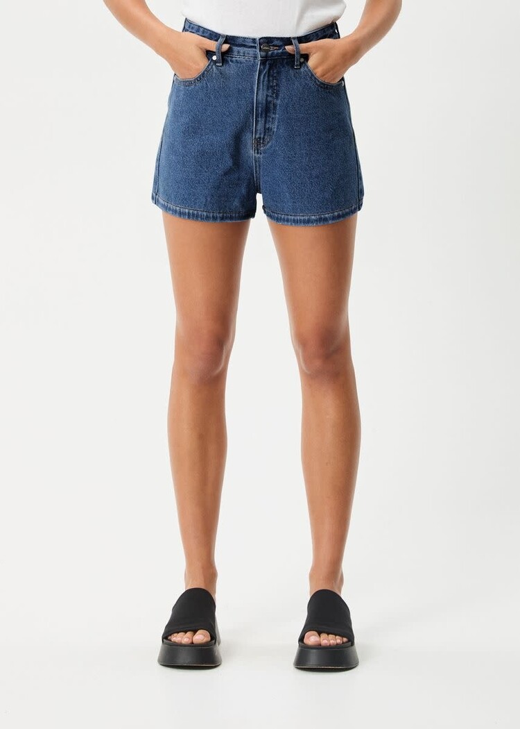 AFENDS AFENDS Studio Hemp Denim Shorts Authentic Blue