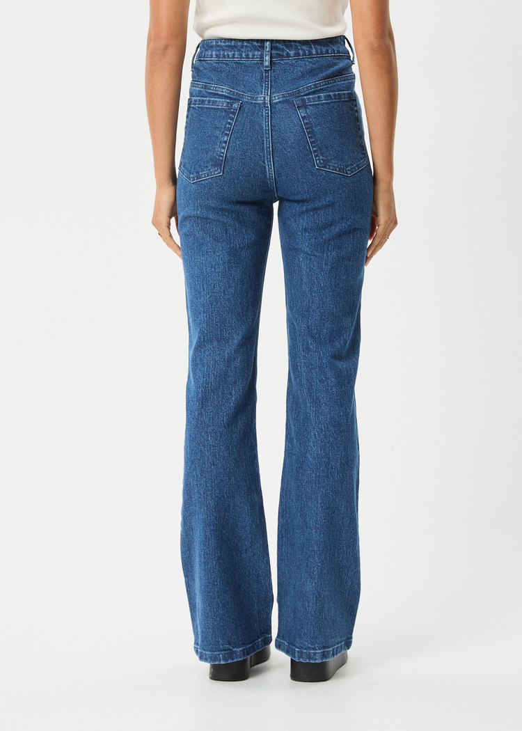 AFENDS AFENDS Cassidy Organic Bootcut Jean Authentic Blue