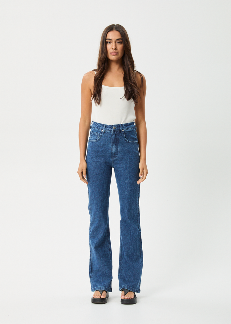AFENDS AFENDS Cassidy Organic Bootcut Jean Authentic Blue