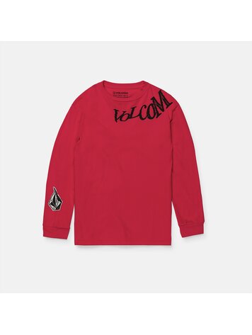VOLCOM VOLCOM Boys Contort Long Sleeve Tee Red