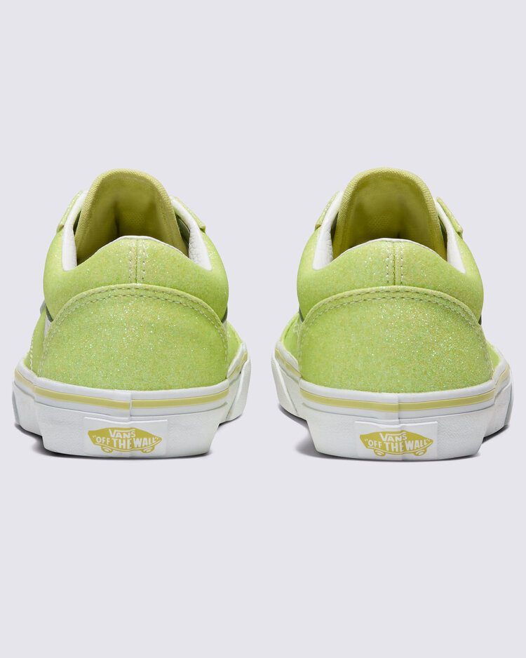 VANS VANS Kids Old Skool Glitter Shoe in Lime Sherbet