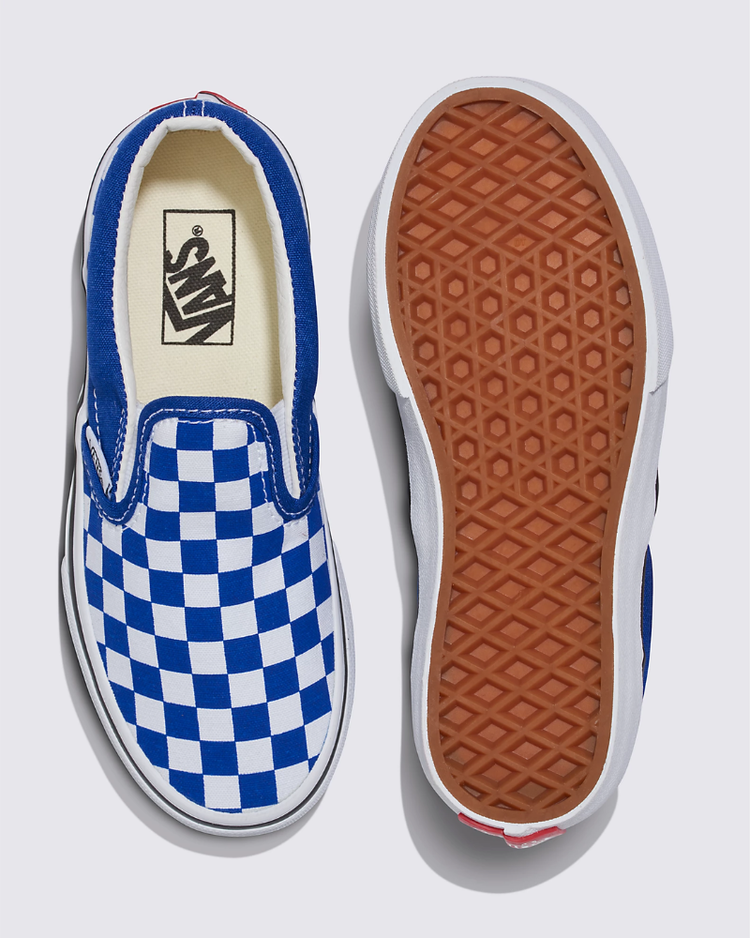 VANS VANS Kids Classic Slip-On Color Theory Checkerboard Surf The Web