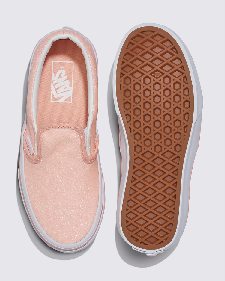 VANS VANS Kids Classic Slip-On Glitter Apricot Nectar