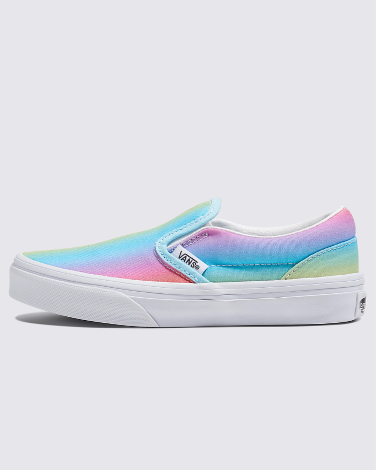 VANS VANS Kids Classic Slip-On Rainbow Multi/True White