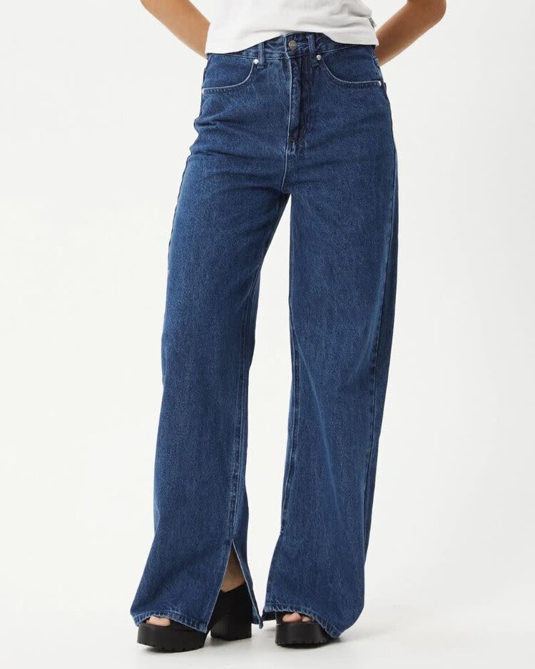 AFENDS AFENDS Bella Hemp Denim Baggy Jeans Authentic Blue