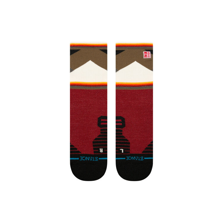STANCE STANCE X Jimmy Chin Mid Wool Crew Socks Red