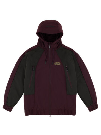 SOUVENIR SOUVENIR Insulated Track Jacket Oxblood