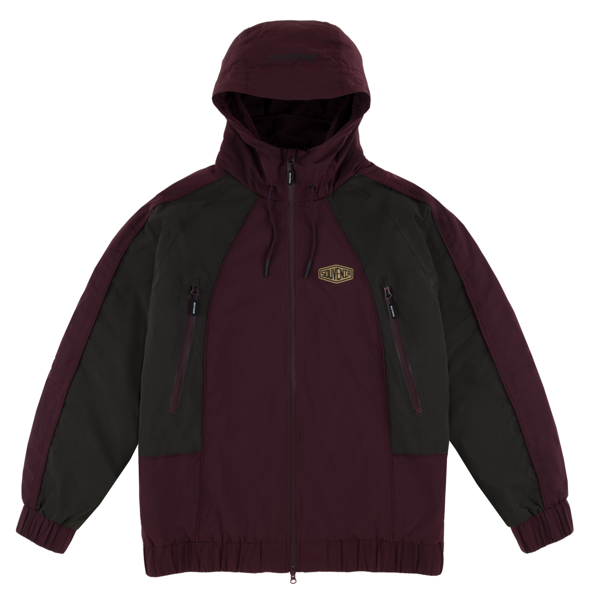 SOUVENIR INSULATED TRACK JACKET OXBLOOD Edge of the World Fernie BC