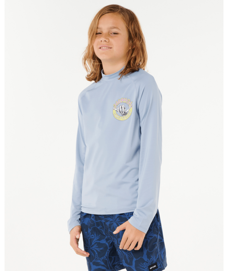 RIP CURL RIP CURL Shred Shakka Upf Long Sleeve Boy Ice Blue