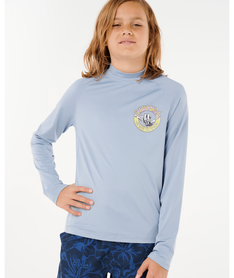 RIP CURL RIP CURL Shred Shakka Upf Long Sleeve Boy Ice Blue