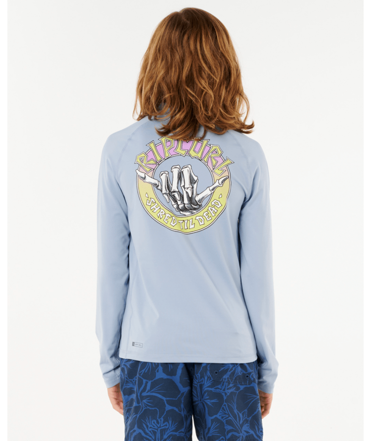 RIP CURL RIP CURL Shred Shakka Upf Long Sleeve Boy Ice Blue