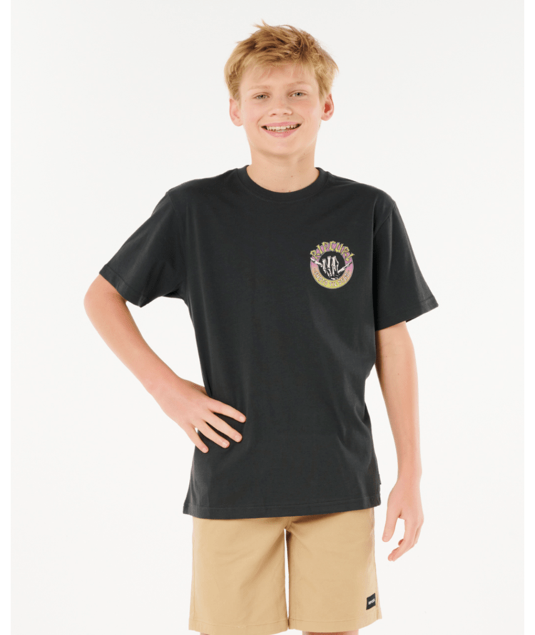 RIP CURL RIP CURL Shred Til Tee Boy Washed Black