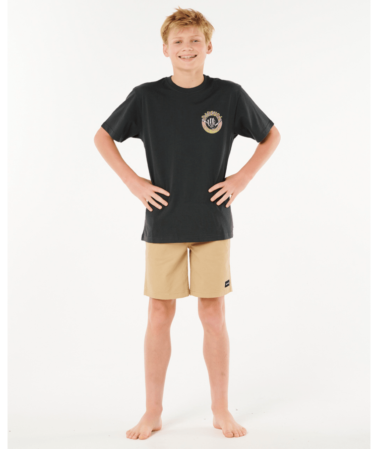 RIP CURL RIP CURL Shred Til Tee Boy Washed Black