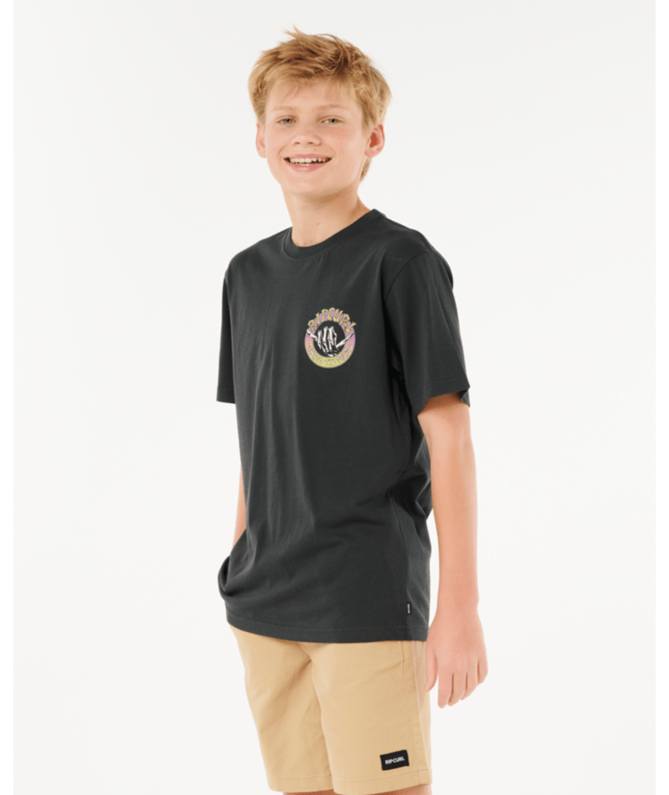 RIP CURL RIP CURL Shred Til Tee Boy Washed Black