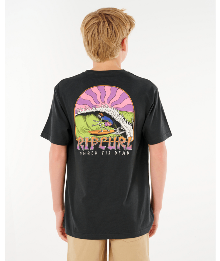 RIP CURL RIP CURL Shred Til Tee Boy Washed Black