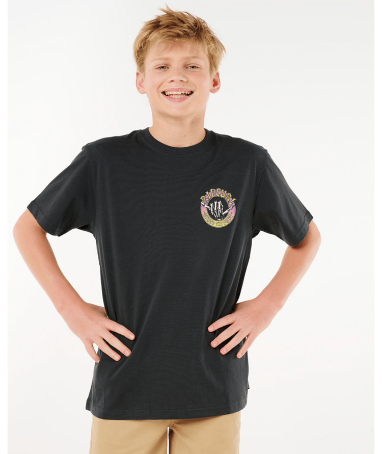 RIP CURL RIP CURL Shred Til Tee Boy Washed Black