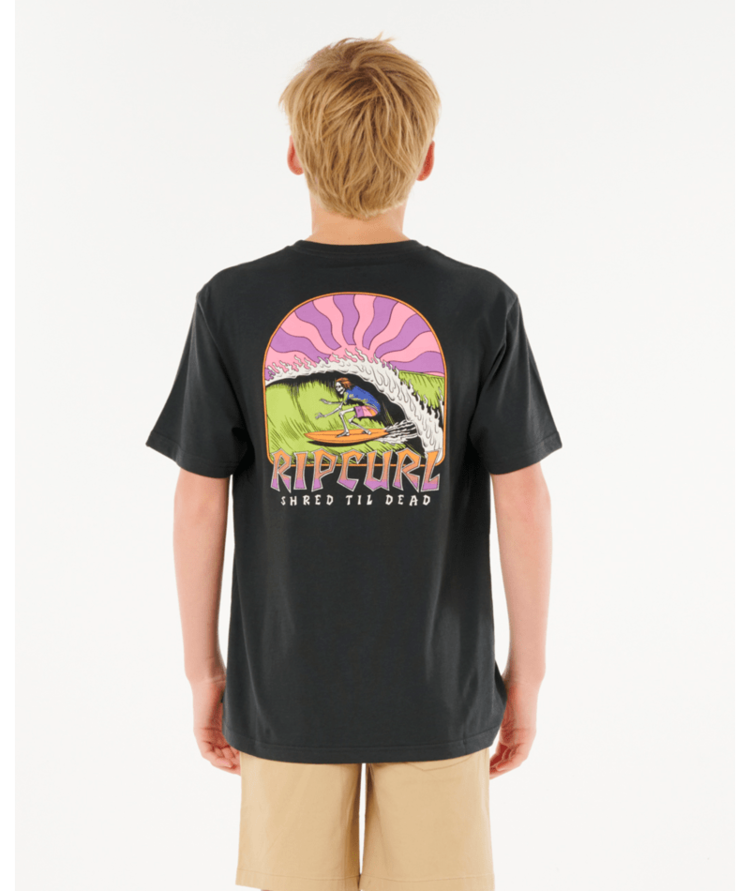 RIP CURL RIP CURL Shred Til Tee Boy Washed Black