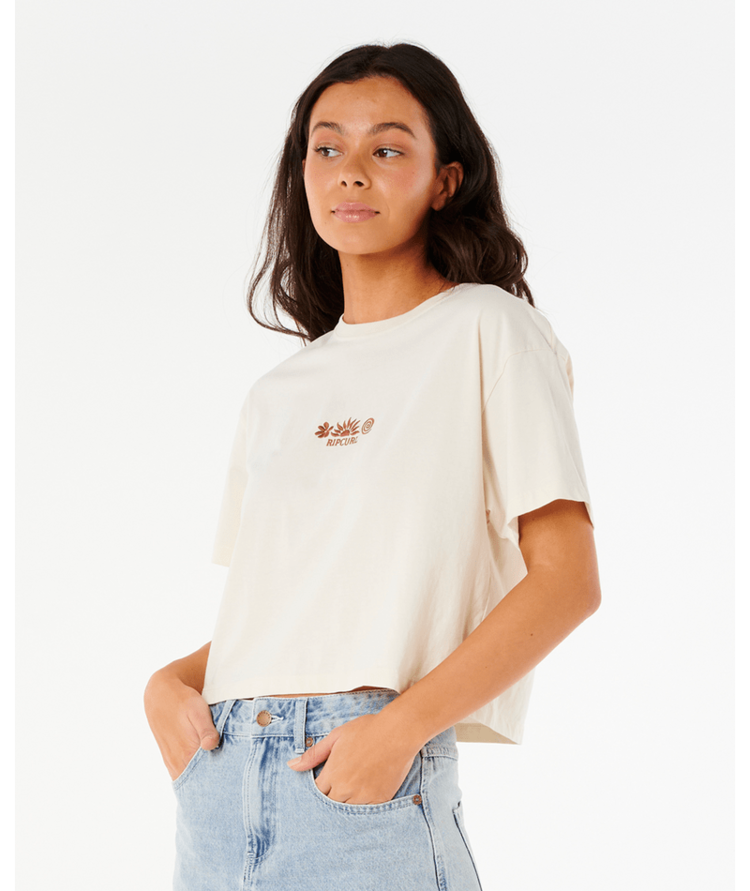 RIP CURL RIP CURL Tokens Crop Tee Bone