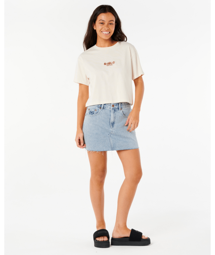 RIP CURL RIP CURL Tokens Crop Tee Bone
