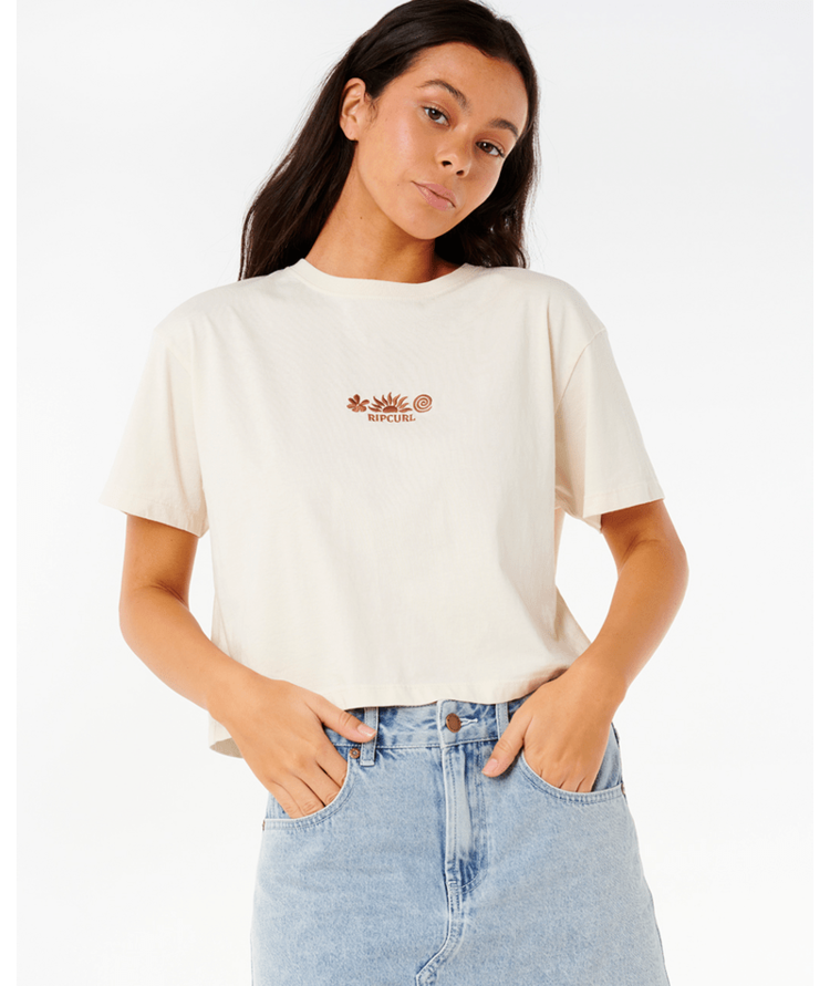 RIP CURL RIP CURL Tokens Crop Tee Bone