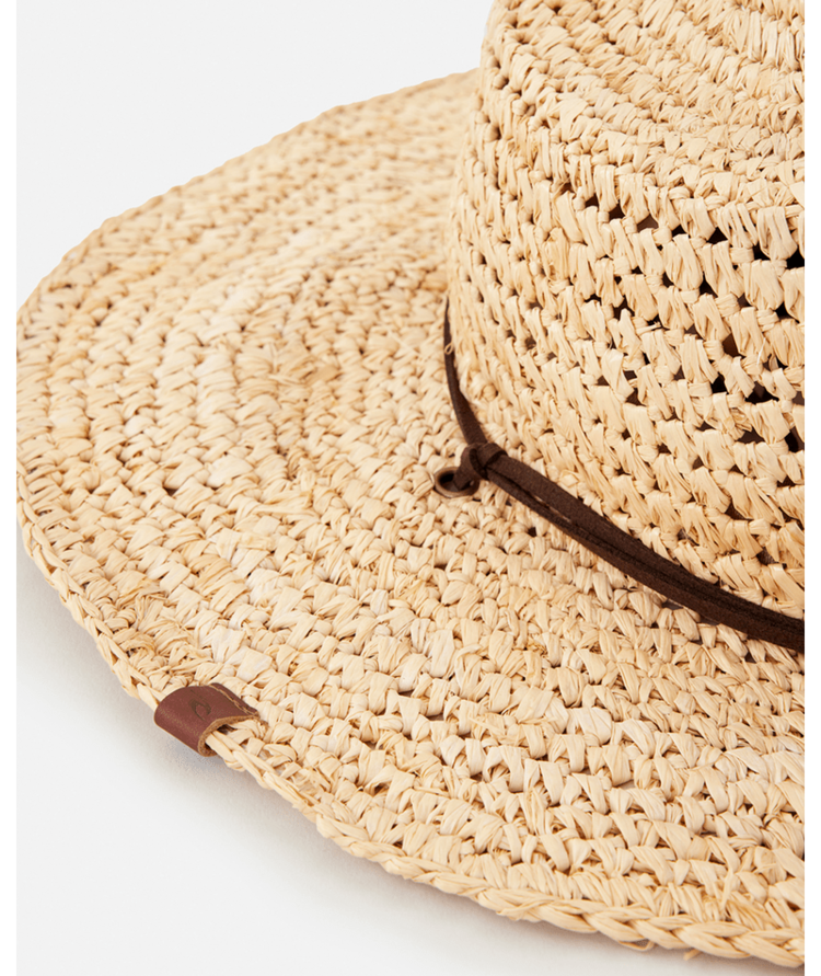 RIP CURL RIP CURL Crushable Straw Cowgirl Hat Natural