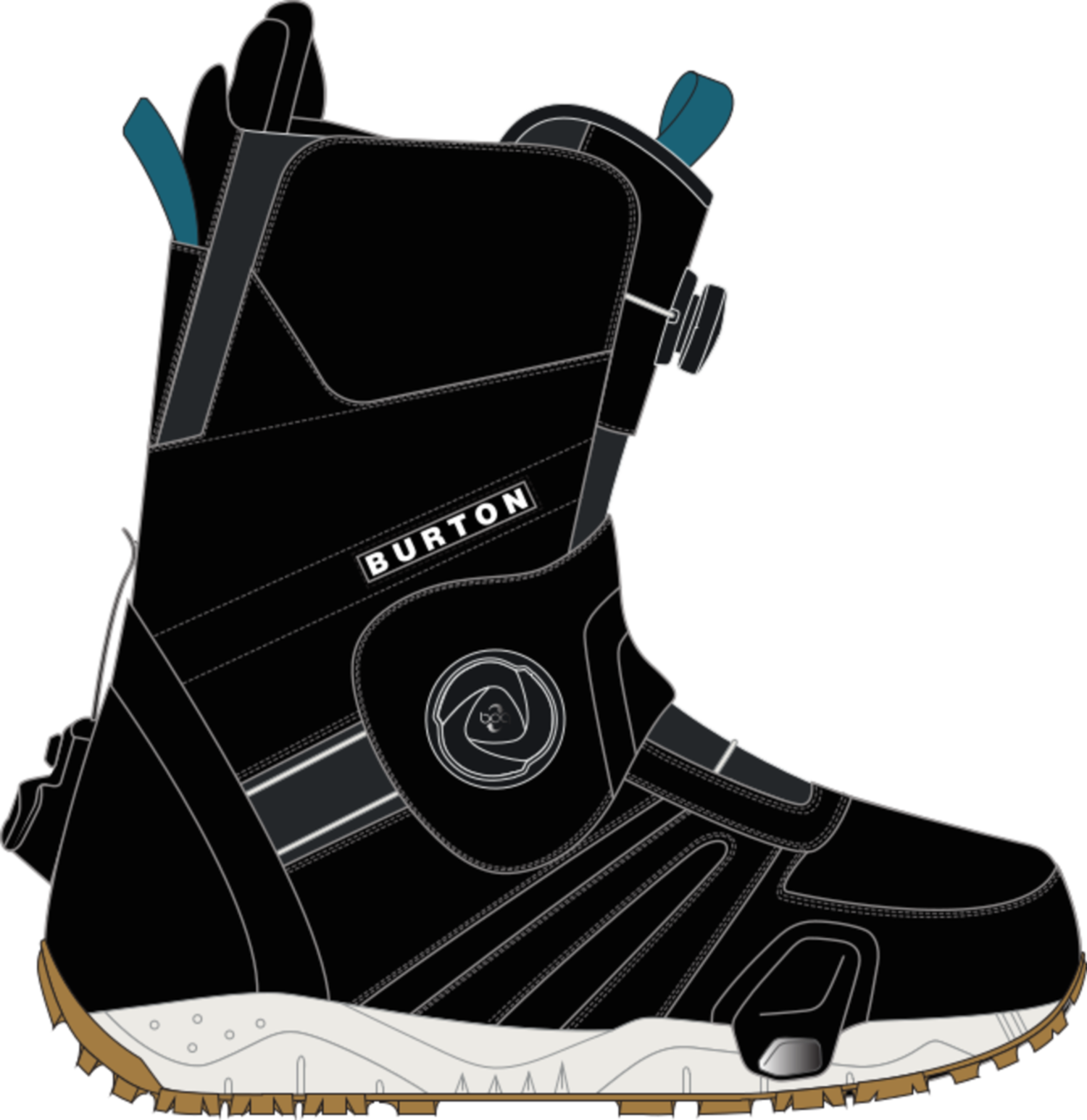2025 BURTON Women's Felix Step On Snowboard Boots Black 2025 BURTON Women's Felix Step On Snowboard Boots Black
