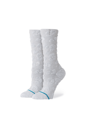 STANCE STANCE Womens Terry Cheetah Crew Heather Grey