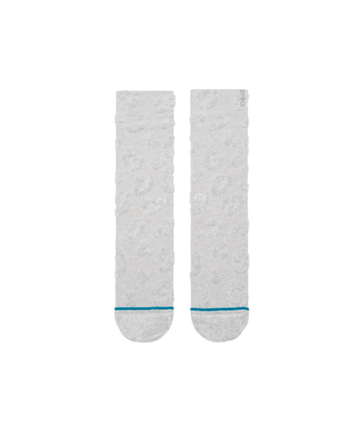 STANCE STANCE Womens Terry Cheetah Crew Heather Grey