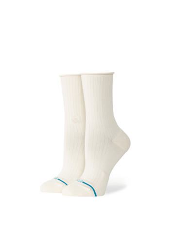STANCE STANCE Womens Rolled Cuff Qtr Ivory