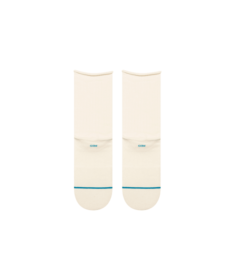 STANCE STANCE Womens Rolled Cuff Qtr Ivory