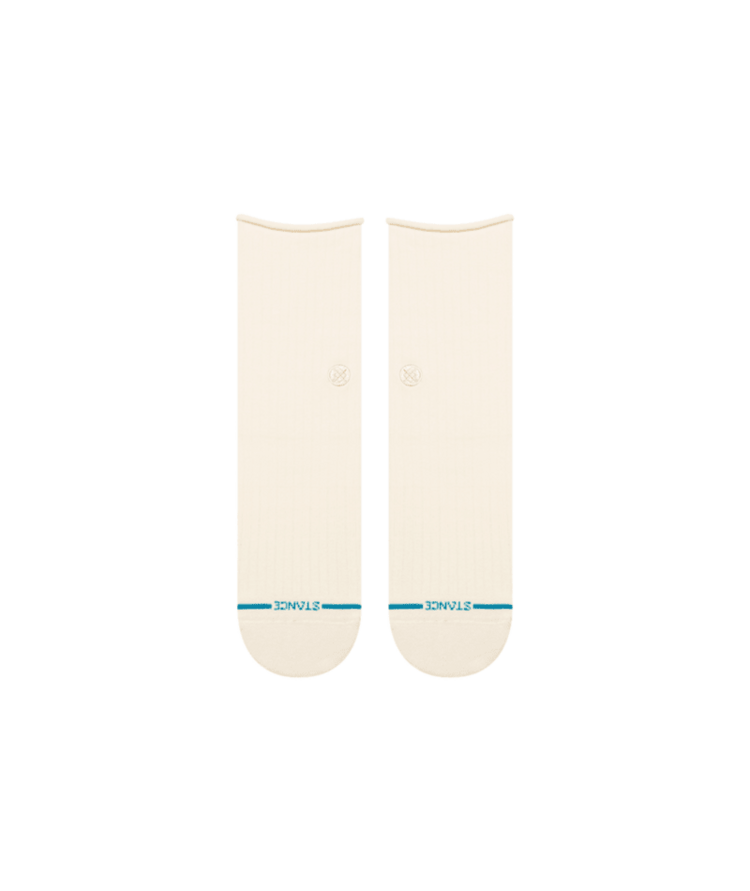 STANCE STANCE Womens Rolled Cuff Qtr Ivory