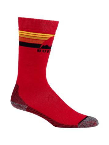 BURTON BURTON Kids' Emblem Midweight Socks Flame Scarlet