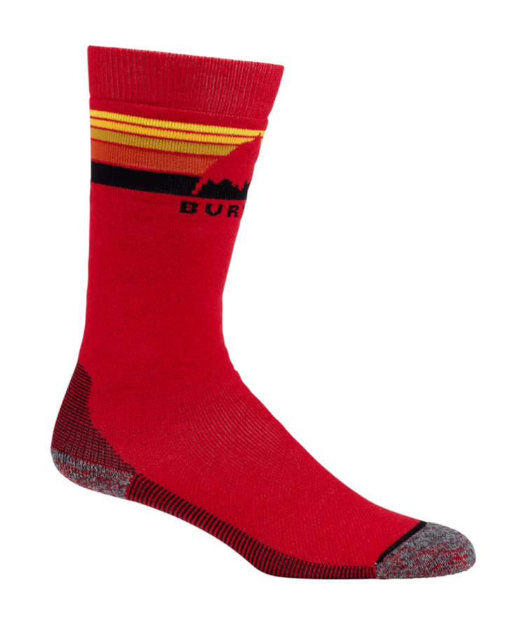 BURTON BURTON Kids' Emblem Midweight Socks Flame Scarlet