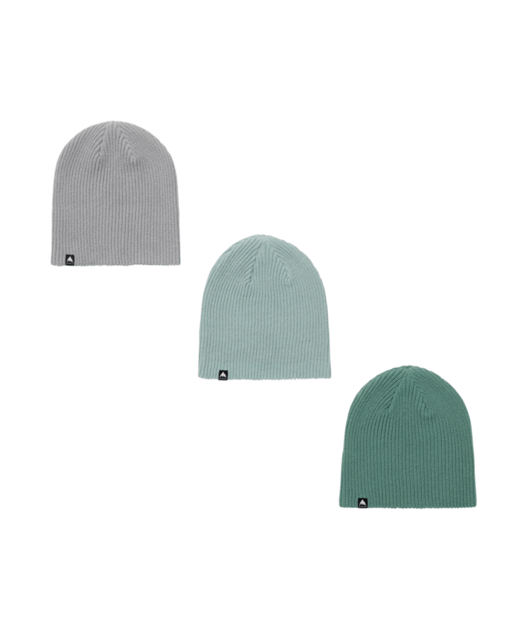 BURTON BURTON Kids' Recycled Dnd Beanie (3 Pack) Soft Sage/Light Teal/Silver Sconce