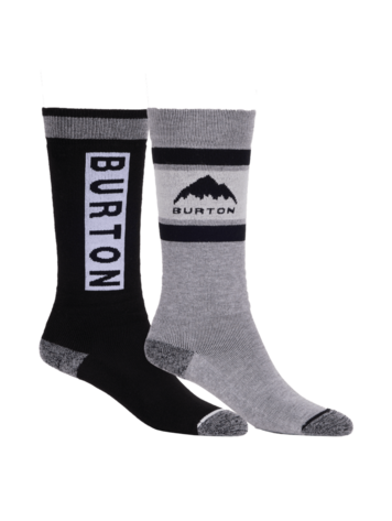 BURTON BURTON Kids' Weekend Midweight Socks (2 Pack) True Black
