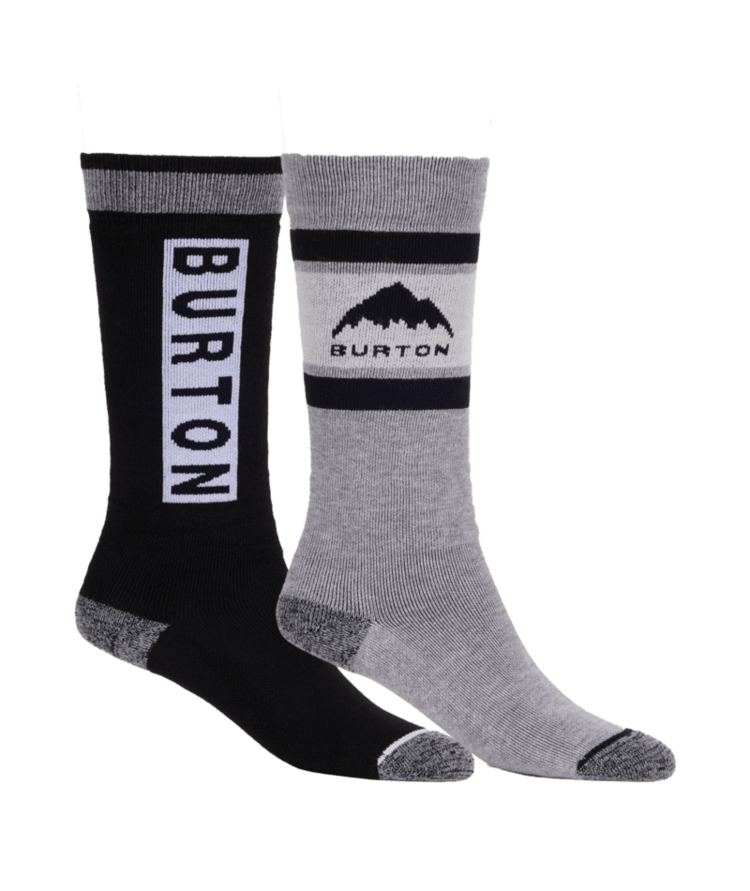 BURTON BURTON Kids' Weekend Midweight Socks (2 Pack) True Black