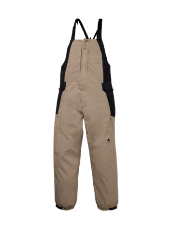BURTON BURTON Men's Reserve 2L Relaxed Bib Pants Summit Taupe/True Black