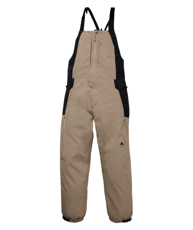 BURTON BURTON Men's Reserve 2L Relaxed Bib Pants Summit Taupe/True Black