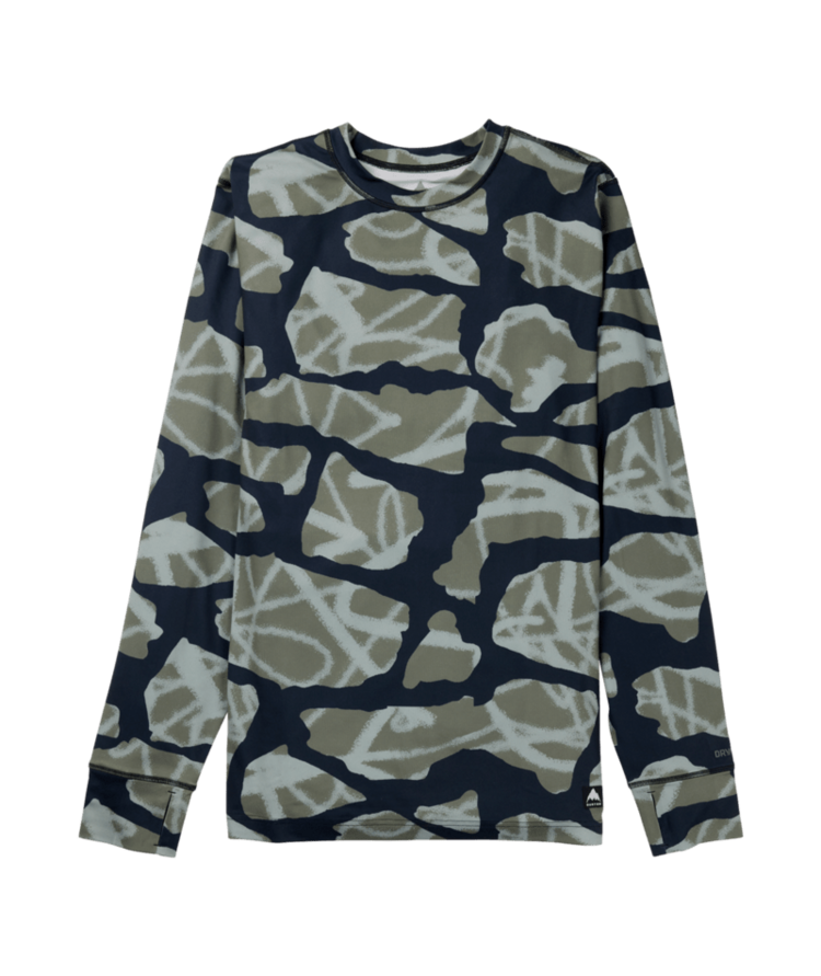 BURTON BURTON Men's Midweight Base Layer Crewneck Graffiti Camo