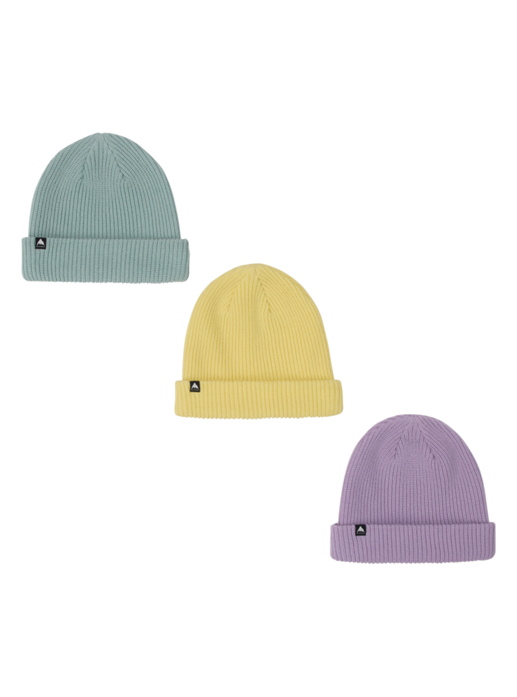 BURTON BURTON Recycled Dnd Beanie (3 Pack) Washed Lavender/Light Teal/Glow Yellow Green