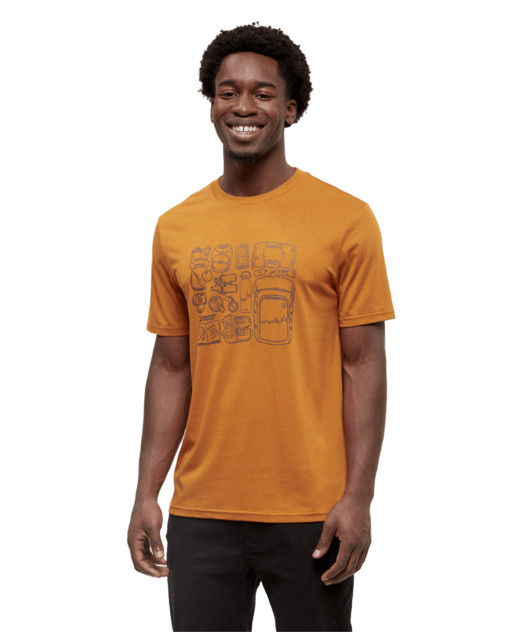 TENTREE TENTREE Men's Adventure Essentials T-Shirt Burnt Caramel/Kona