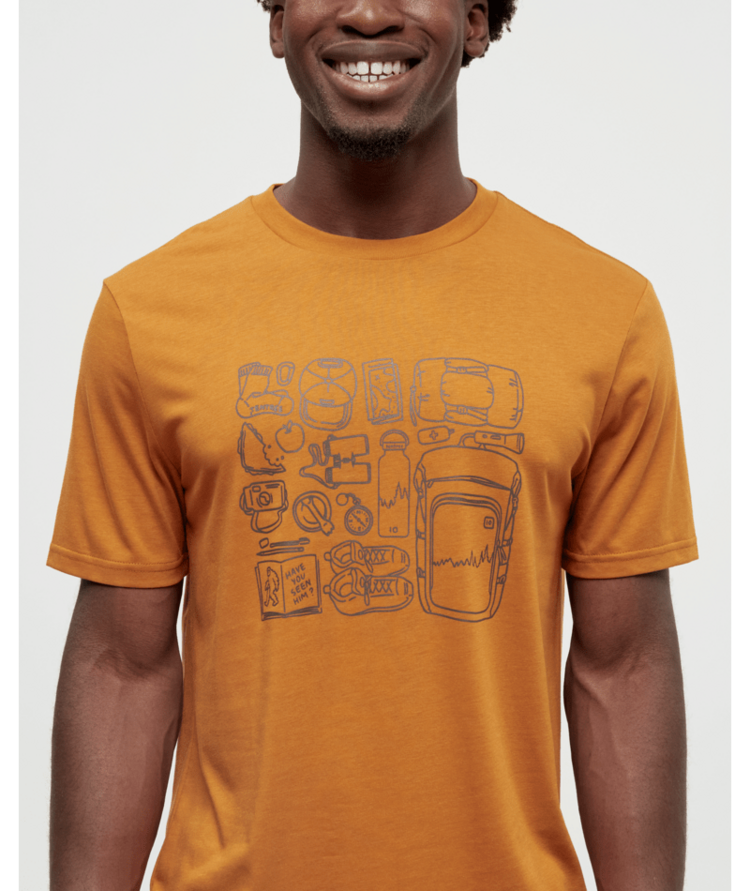 TENTREE TENTREE Men's Adventure Essentials T-Shirt Burnt Caramel/Kona