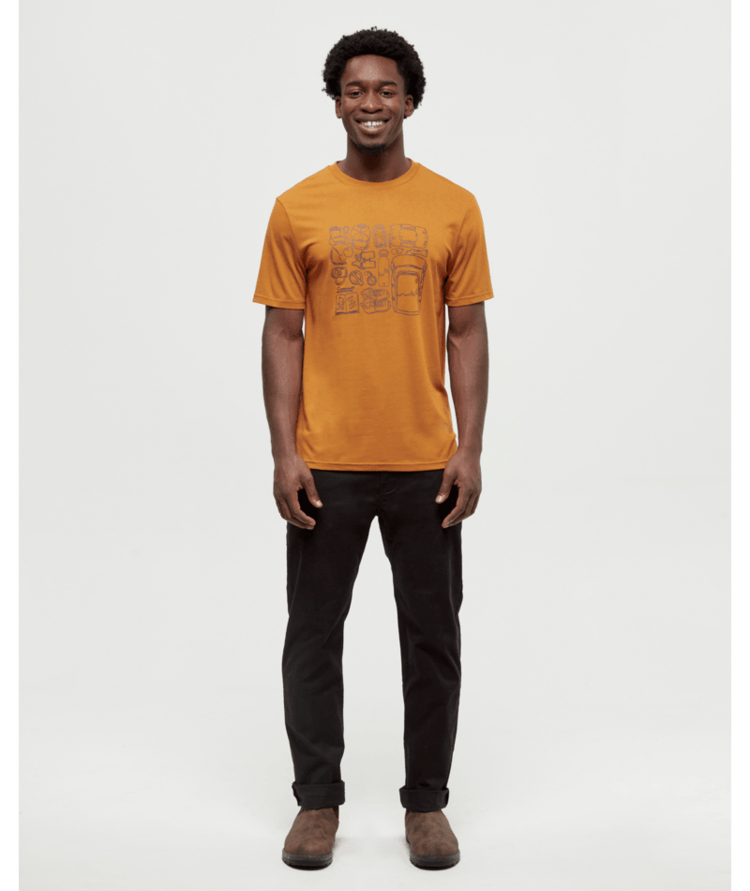 TENTREE TENTREE Men's Adventure Essentials T-Shirt Burnt Caramel/Kona