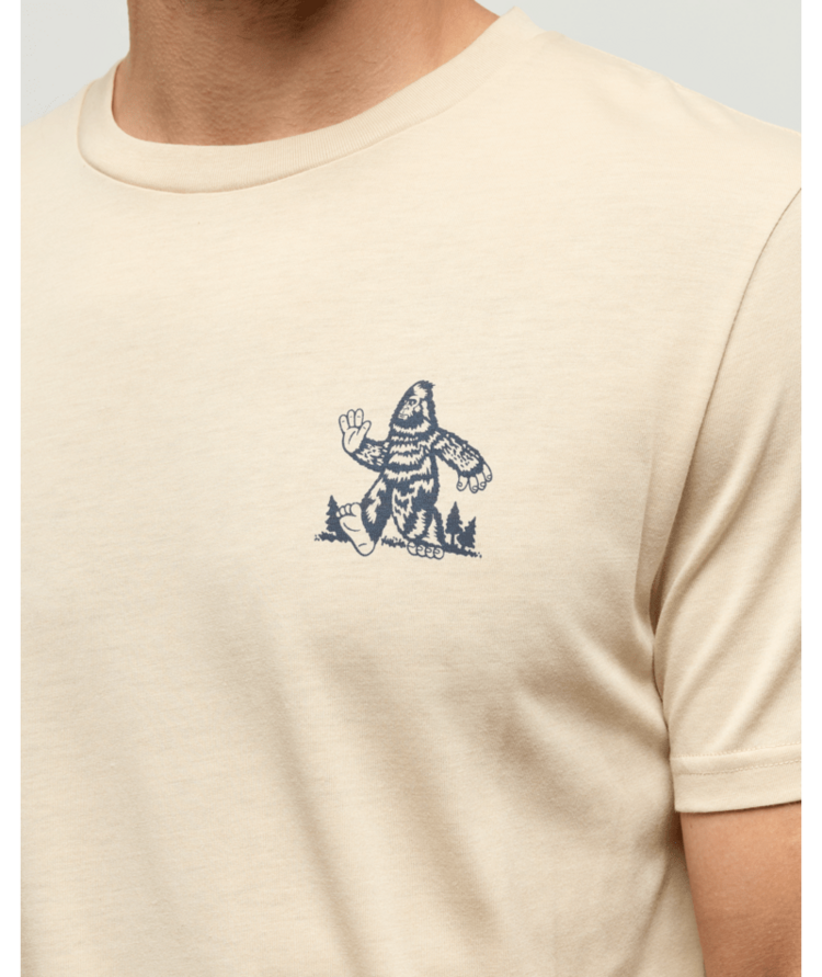 TENTREE TENTREE Men's Have You Seen Him T-Shirt Warm Oak Heather/Midnight Blue