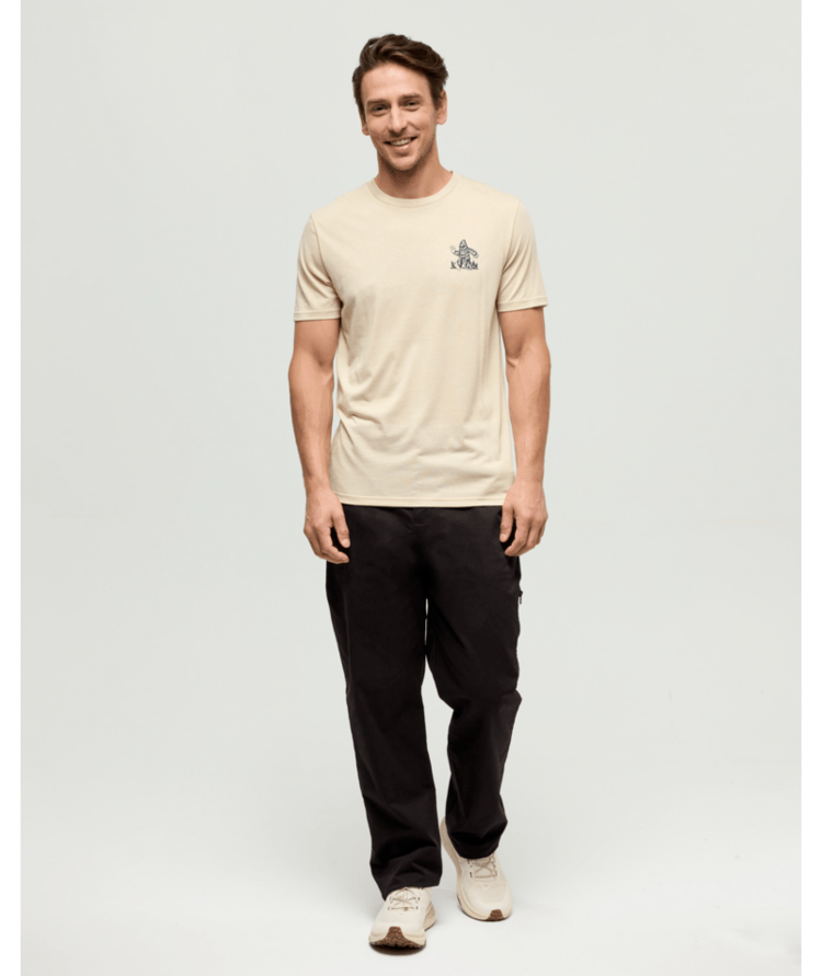 TENTREE TENTREE Men's Have You Seen Him T-Shirt Warm Oak Heather/Midnight Blue