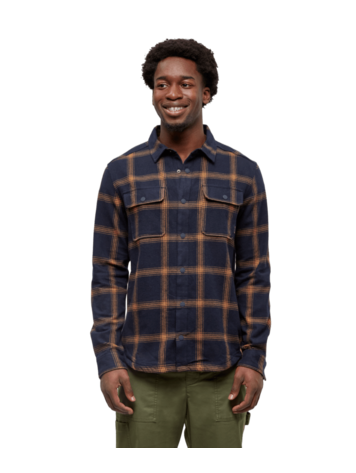 TENTREE TENTREE Men's Kapok Flannel Colville Midnight Blue/City Plaid