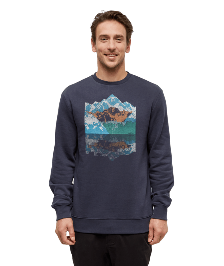 TENTREE TENTREE Men's Summit Reflection Crew Midnight Blue/Blue Moon