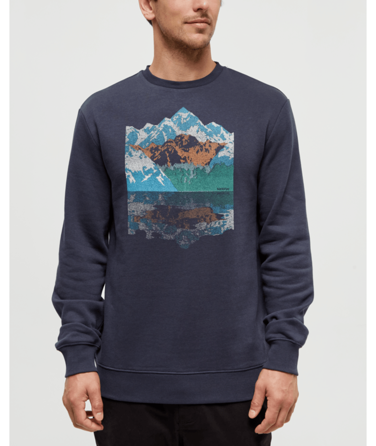 TENTREE TENTREE Men's Summit Reflection Crew Midnight Blue/Blue Moon