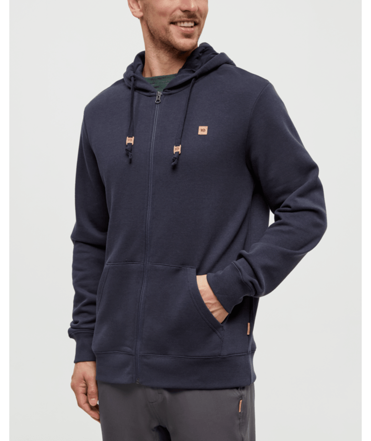 TENTREE TENTREE Men's Reynard Zip Hoodie Midnight Blue