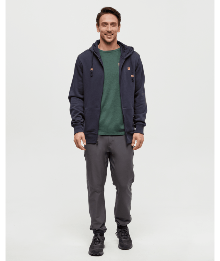 TENTREE TENTREE Men's Reynard Zip Hoodie Midnight Blue